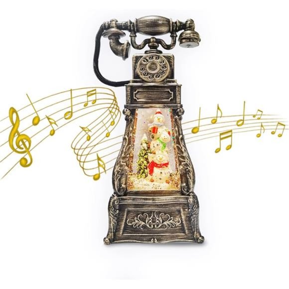 Christmas Snow Glob, Musical Snow Globe, Lighted Snow Globe - Picture 1 of 7